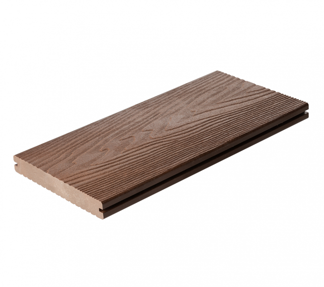 Террасная доска дпк Полнотелая 3-D Polywood Massive Какао Террасная доска дпк Полнотелая 3-D Polywood Massive Какао