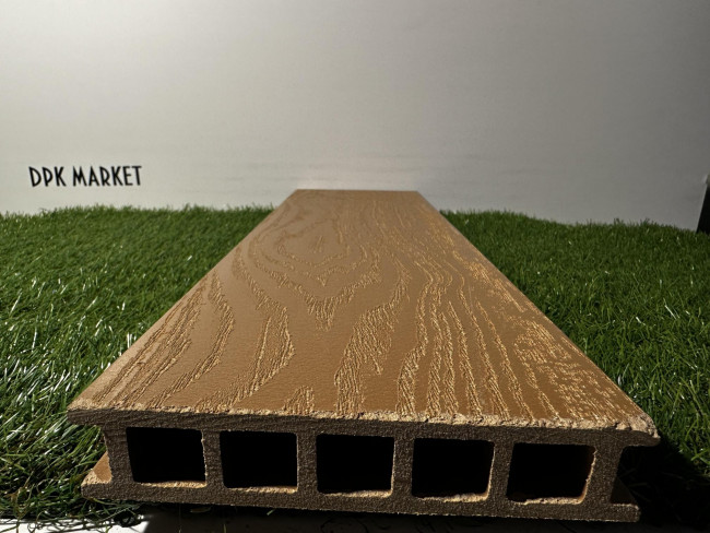 Террасная доска из ДПК Savewood Fagus тангенциальный распил тик Террасная доска из ДПК Savewood Fagus тангенциальный распил тик